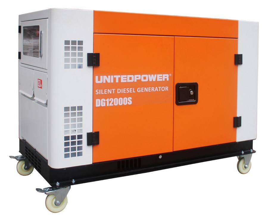 Дизельний електрогенератор United Power DG12000SE, 1 фаза (220В) 10,0 кВт